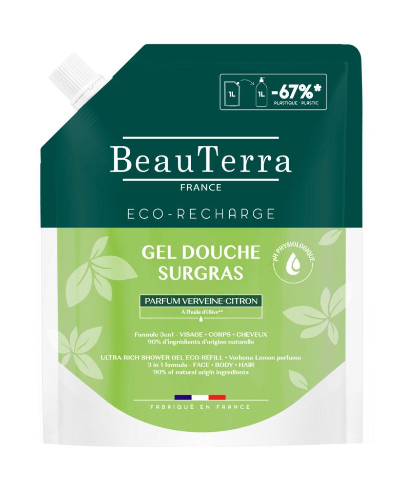 CITRONU-VERBĒNAS DUŠAS GELS ECO-REFILL 1L